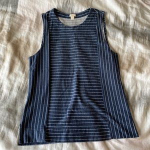 J. Crew blue stripe blouse